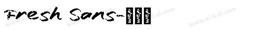 Fresh Sans字体转换